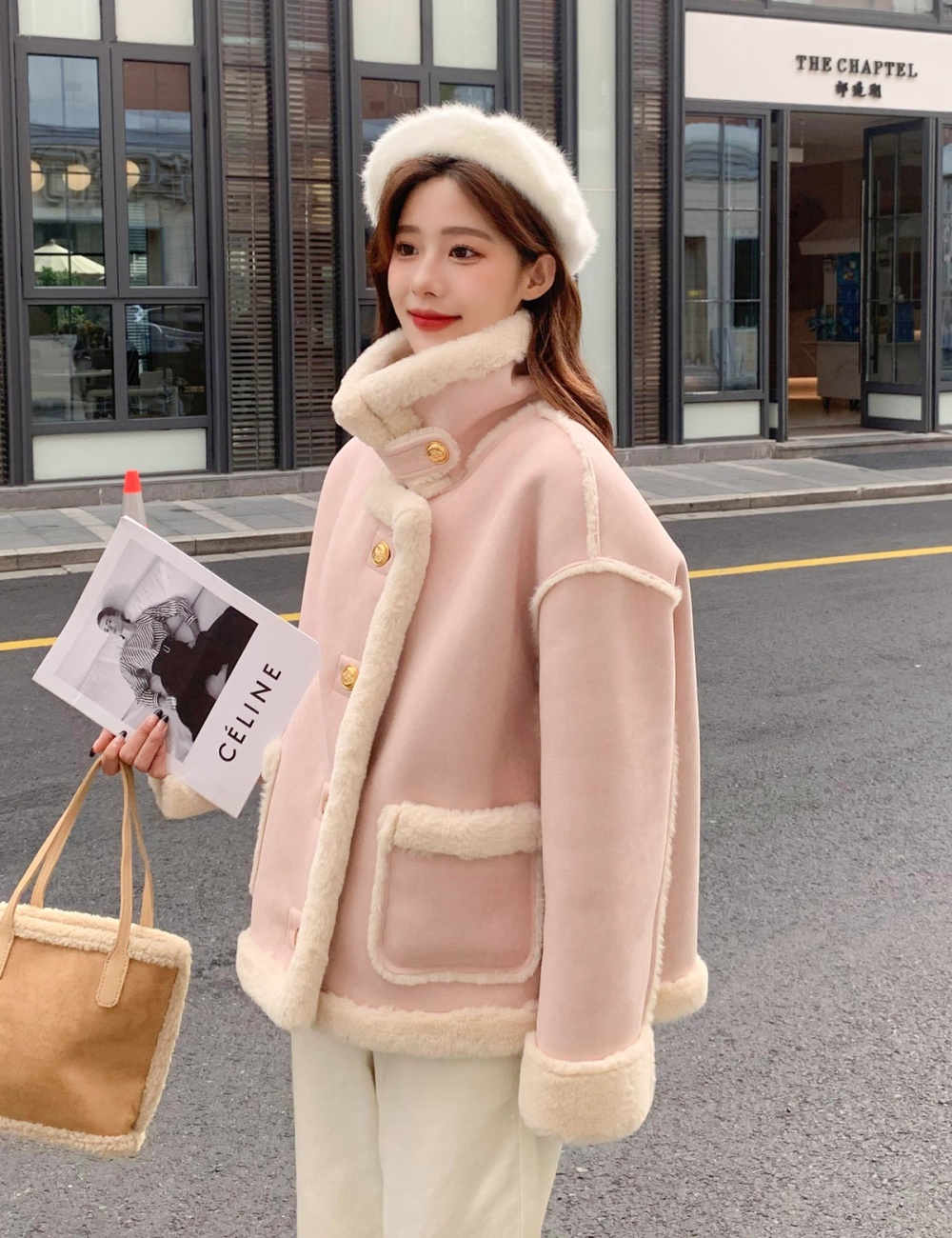 Autumn and winter coat Korean style tops for women
