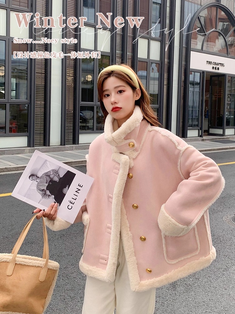 Autumn and winter coat Korean style tops for women