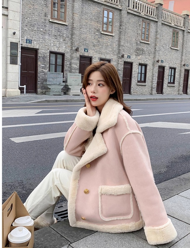 Autumn and winter coat Korean style tops for women