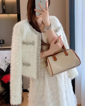 Wool temperament light luxury coat colors elmo tops