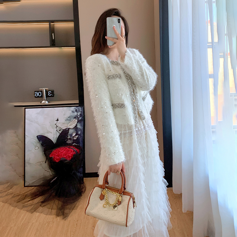 Wool temperament light luxury coat colors elmo tops