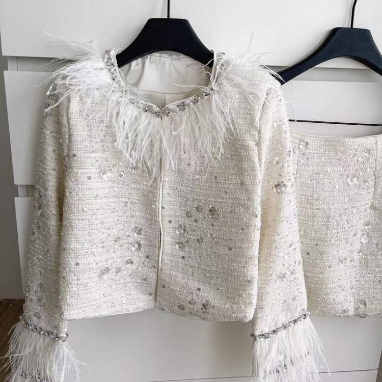 France style splice coat fashion skirt a set for women