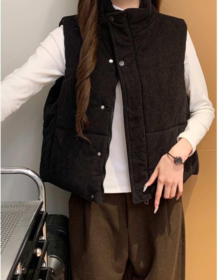 Korean style waistcoat cotton cotton coat for women