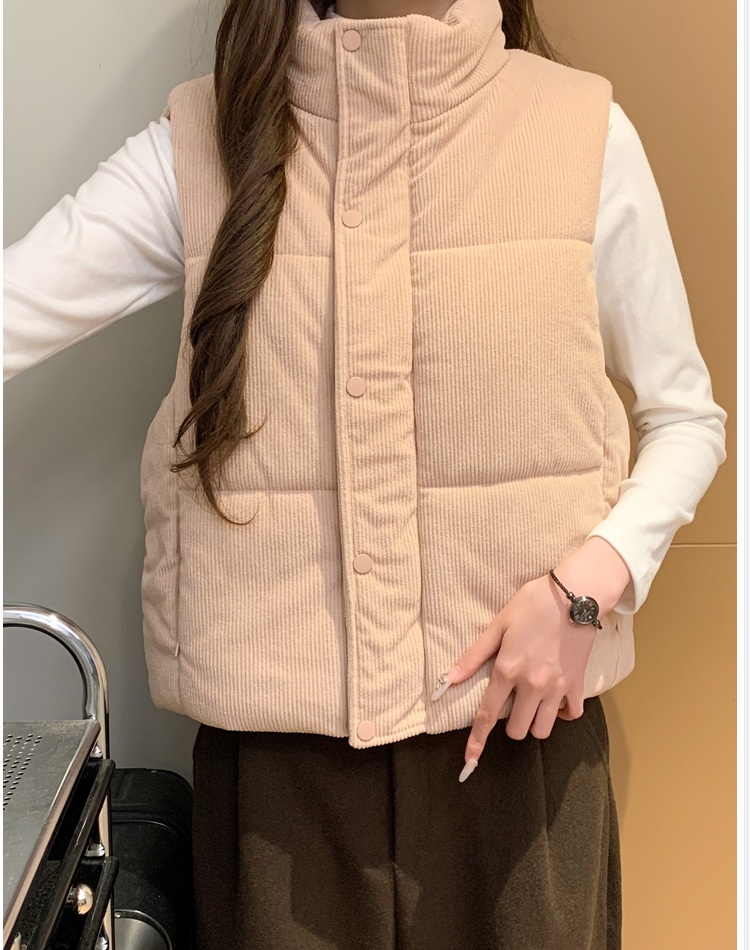 Korean style waistcoat cotton cotton coat for women