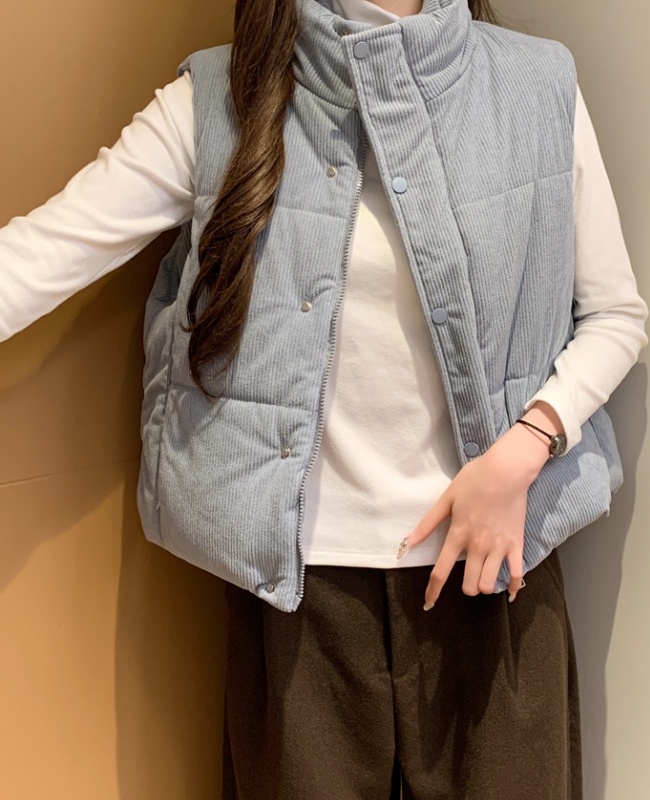 Korean style waistcoat cotton cotton coat for women