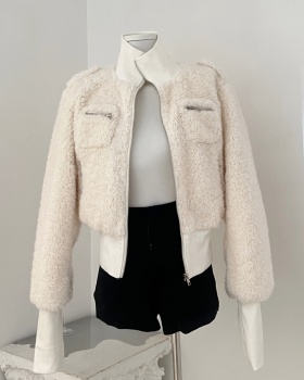 Imitation lamb's wool winter jacket