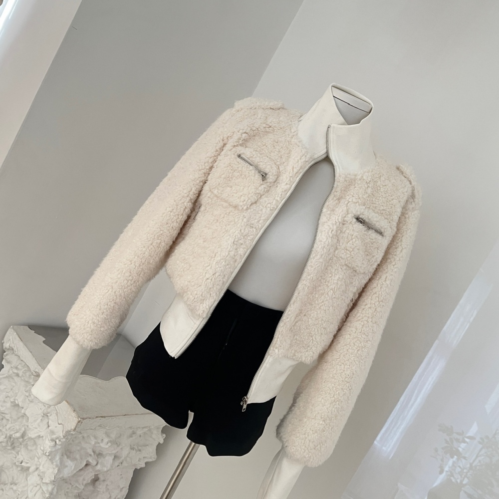 Imitation lamb's wool winter jacket