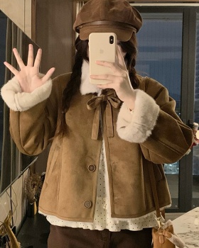 All-match winter thick coat short cotton coat for women