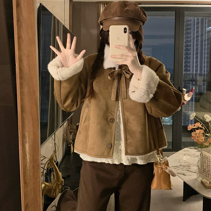 All-match winter thick coat short cotton coat for women