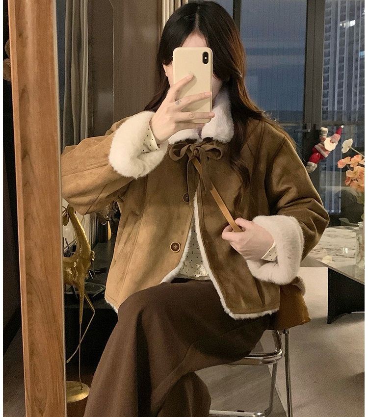 All-match winter thick coat short cotton coat for women