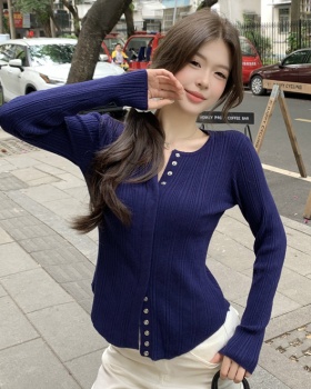 Slim long sleeve tops fashion T-shirt for women