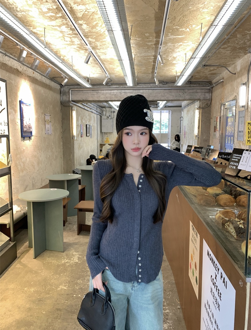 Slim long sleeve tops fashion T-shirt for women