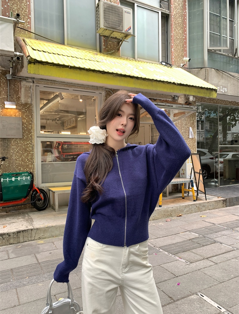 Korean style outside the ride tops autumn and winter hoodie