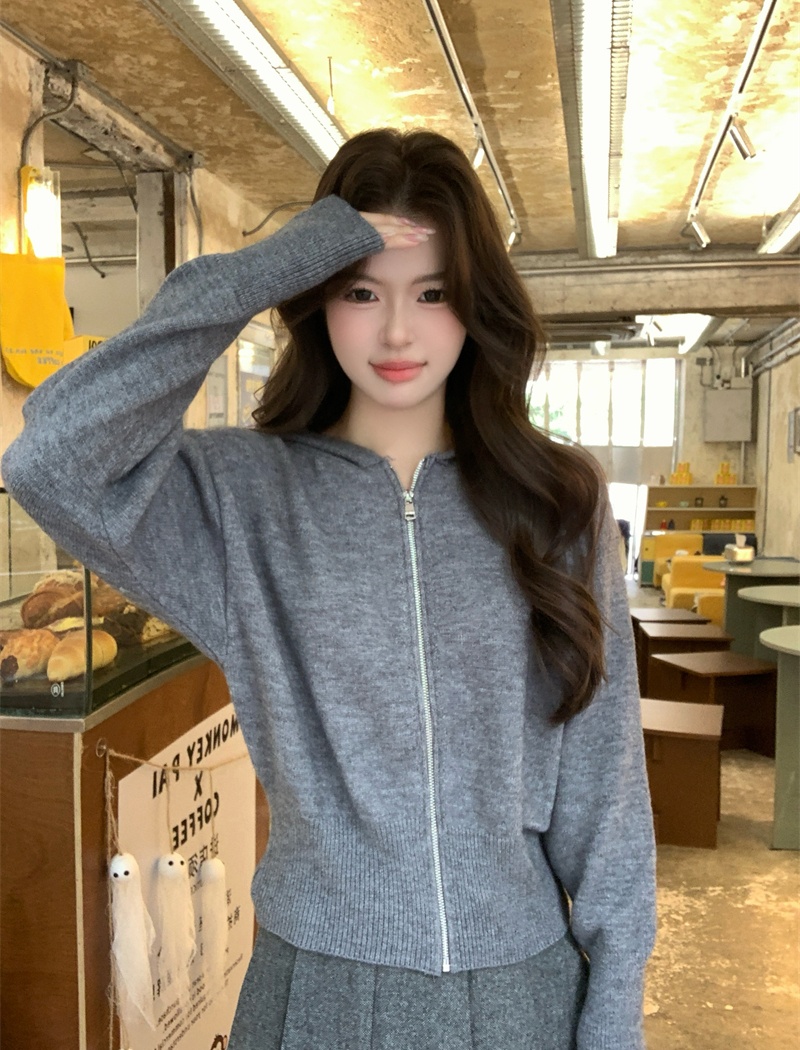 Korean style outside the ride tops autumn and winter hoodie