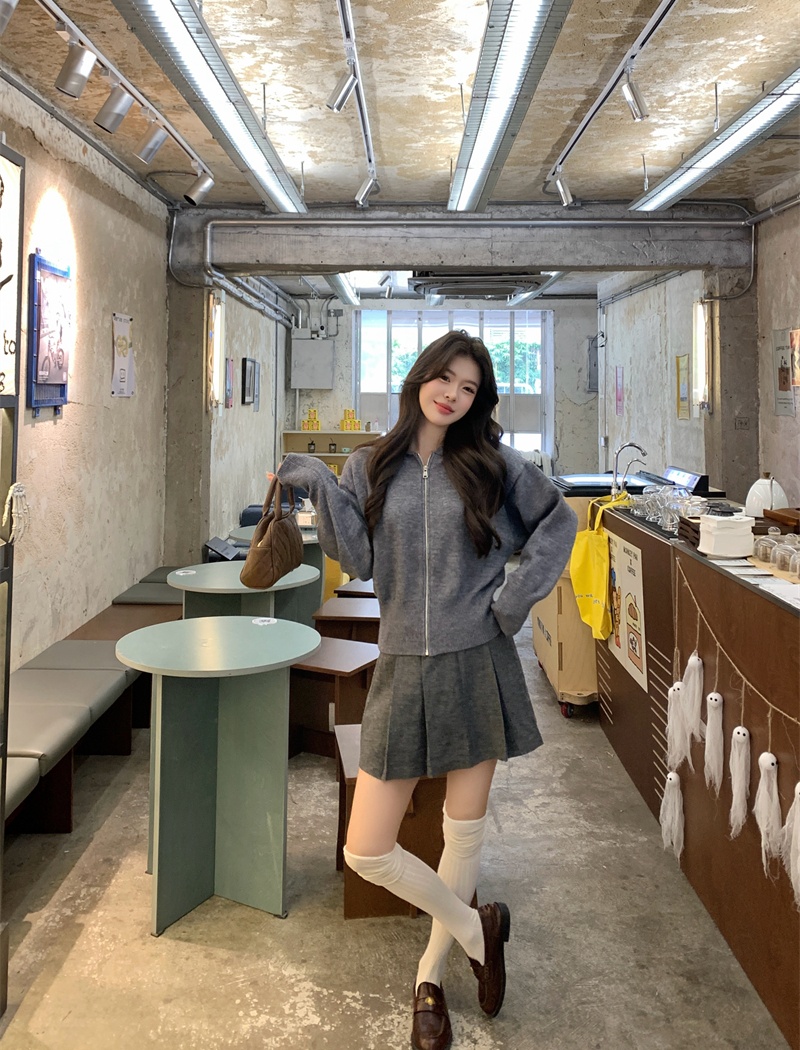 Korean style outside the ride tops autumn and winter hoodie