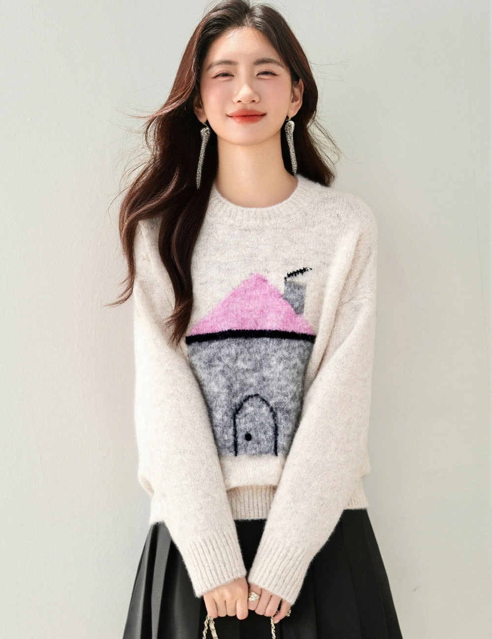 Autumn and winter tops show young sweater for women