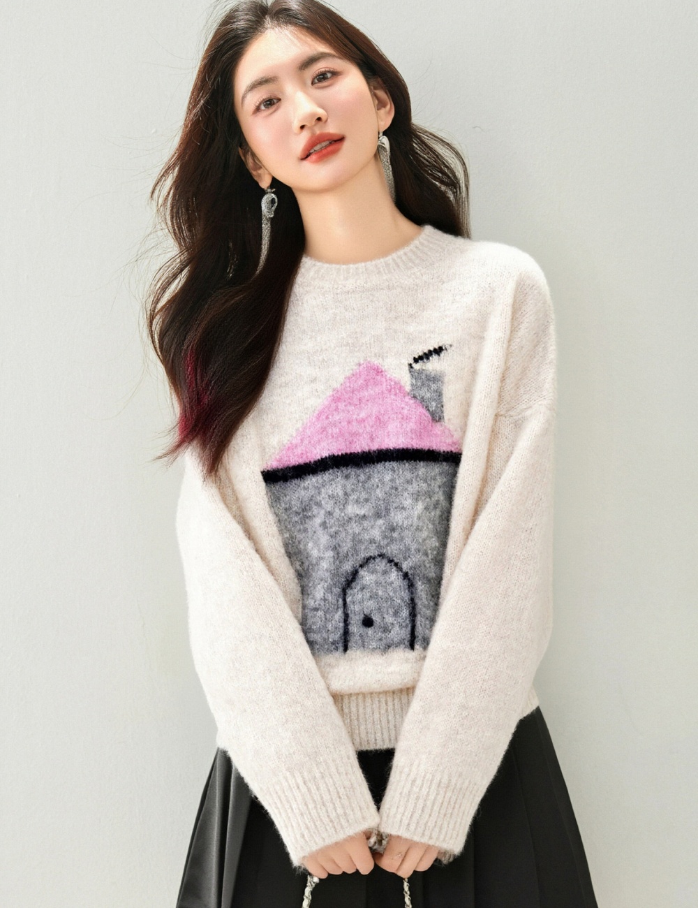 Autumn and winter tops show young sweater for women