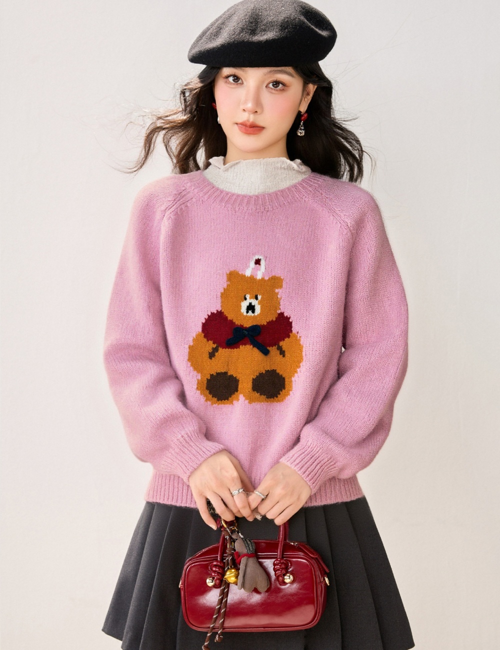 Korean style loose tops all-match lazy sweater for women
