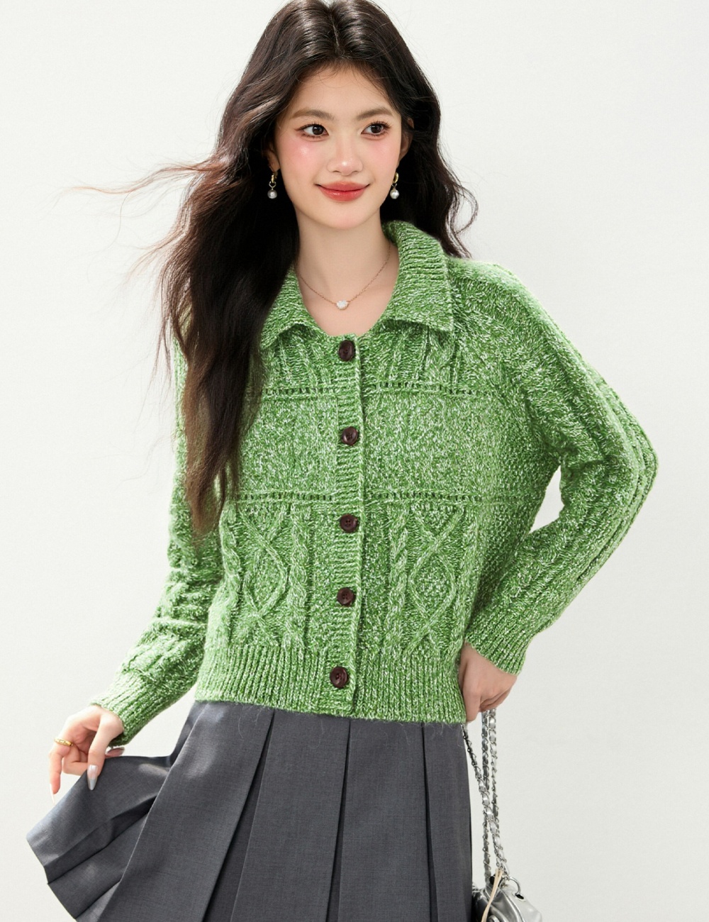 Korean style cardigan loose sweater for women