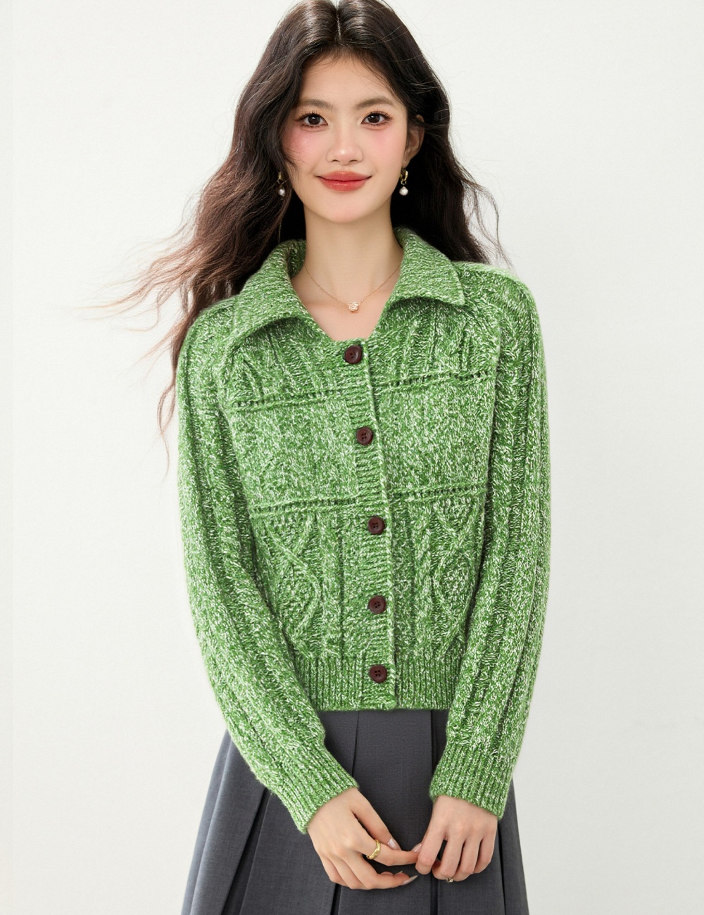 Korean style cardigan loose sweater for women