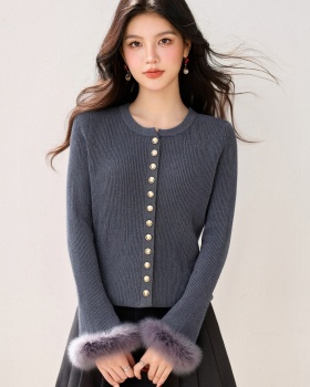 Chanelstyle pure tops slim temperament cardigan for women