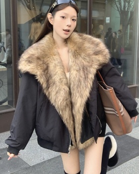 Retro thick thermal cotton coat American style locomotive coat