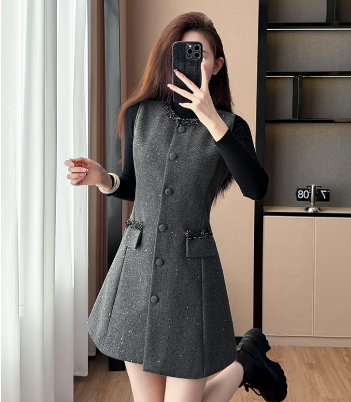 Sleeveless vest cardigan 2pcs set for women