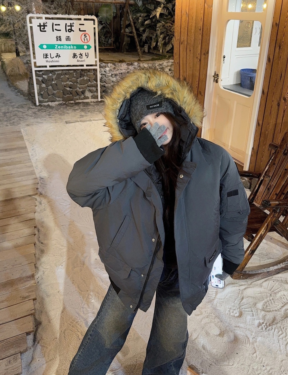 Retro American style cotton coat loose work clothing