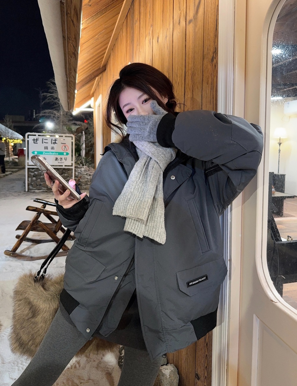 Retro American style cotton coat loose work clothing