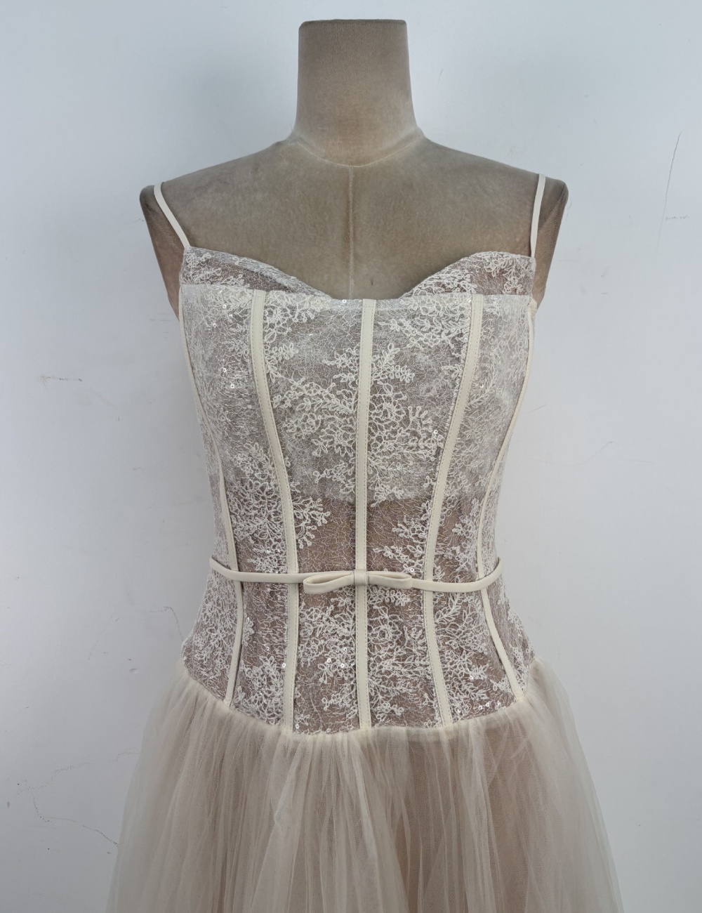 Sling temperament chiffon long dress ladies lace niche dress