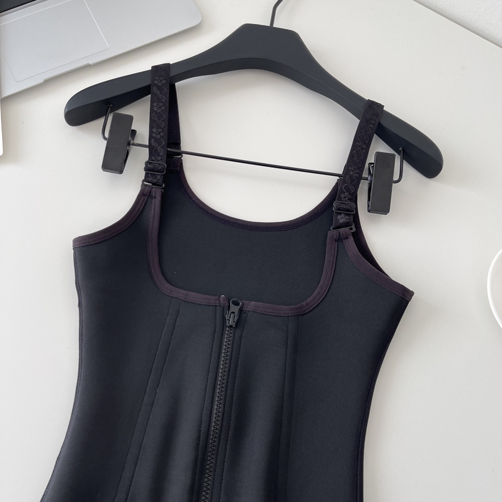 Sling breasted slim vest autumn European style corset for women