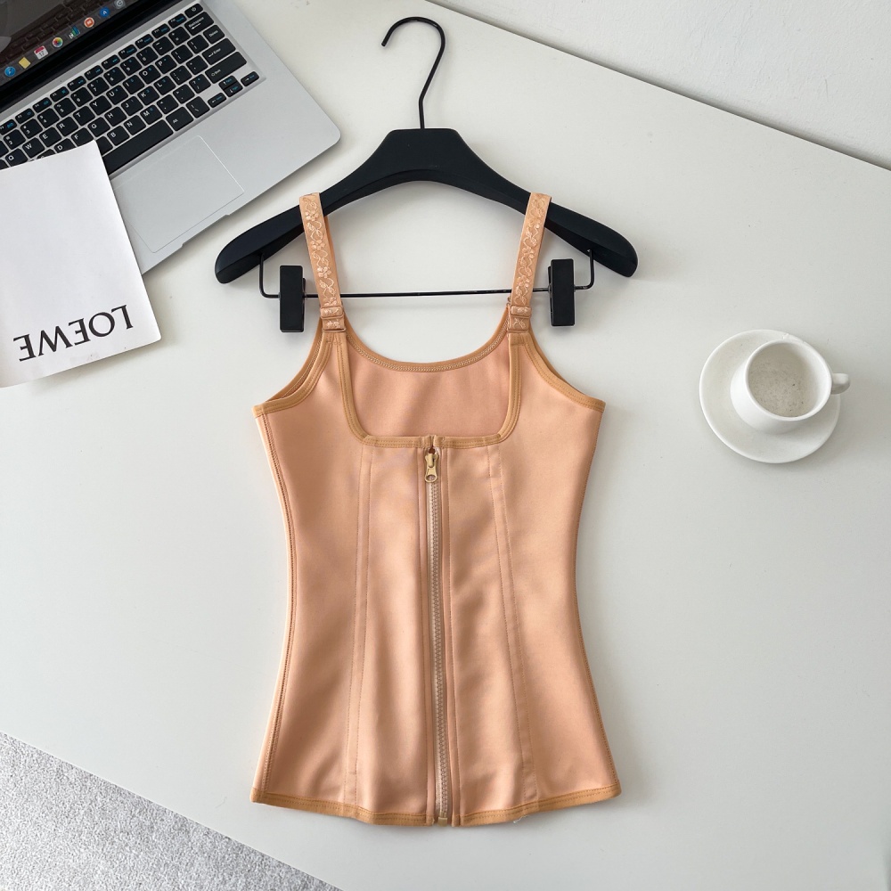 Sling breasted slim vest autumn European style corset for women