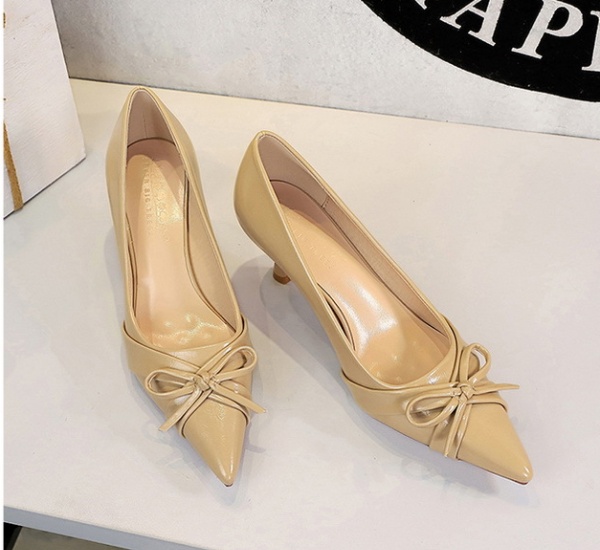 Fine-root lazy shoes pointed high-heeled shoes for women