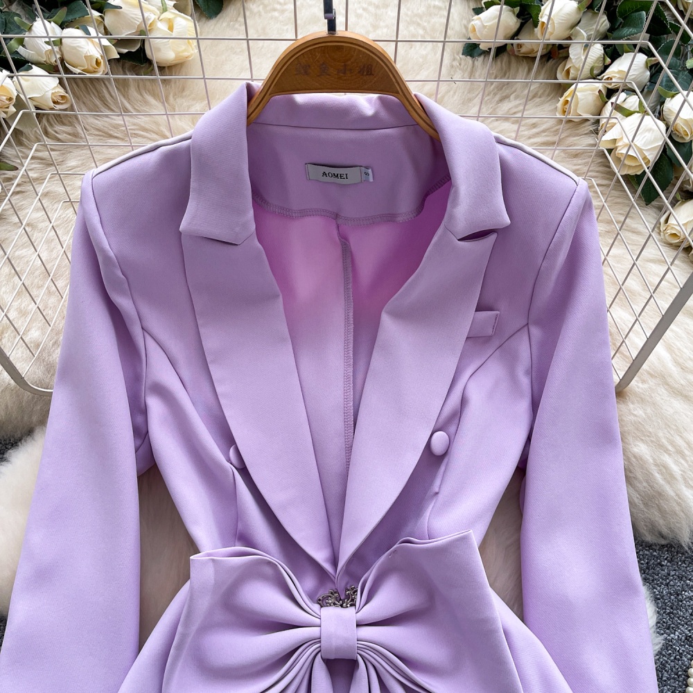 Fashion light coat long sleeve business suit for women