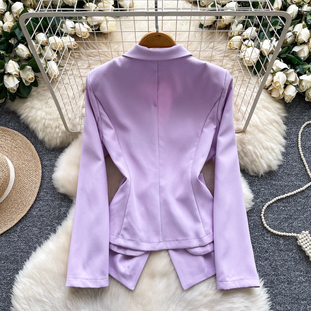 Fashion light coat long sleeve business suit for women