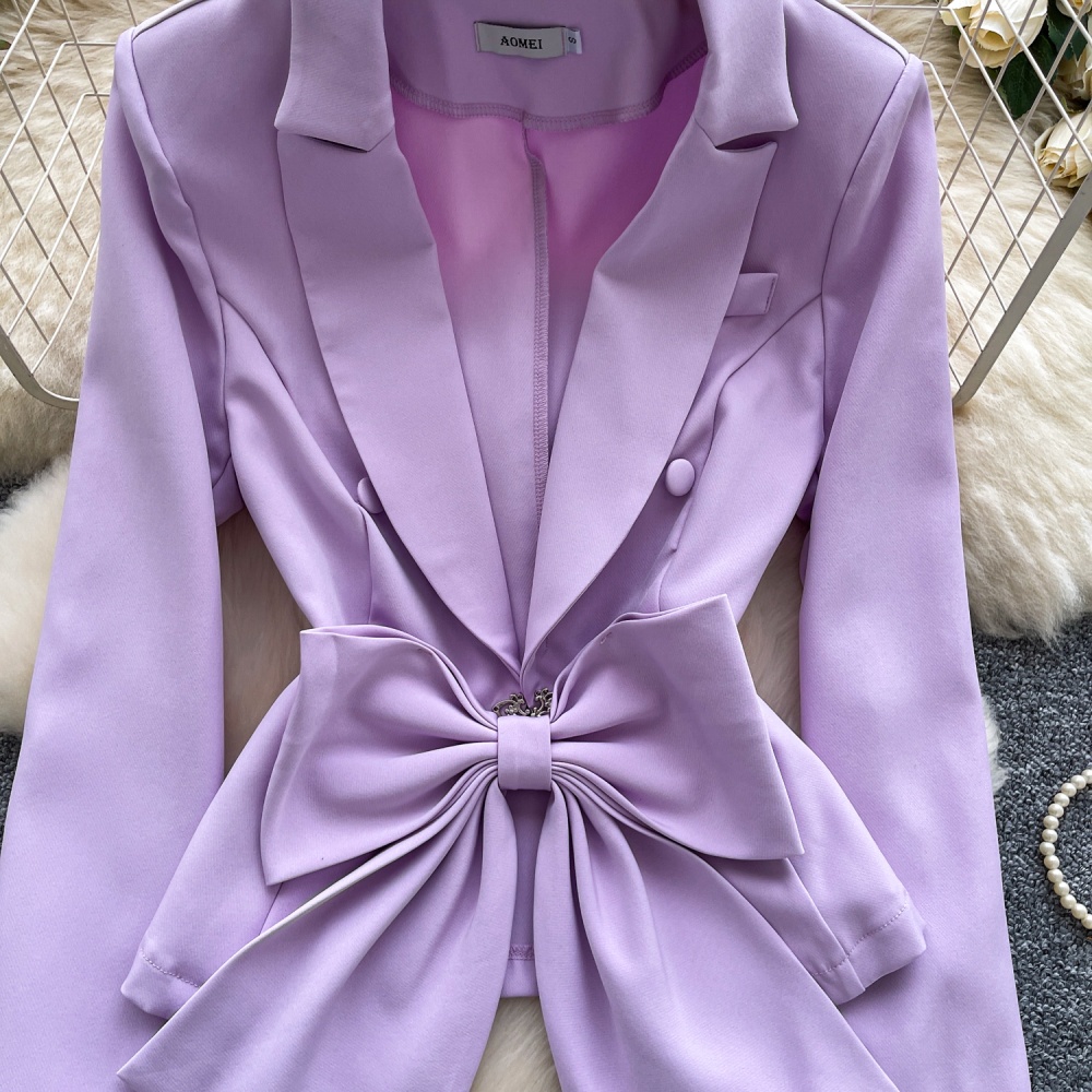 Fashion light coat long sleeve business suit for women