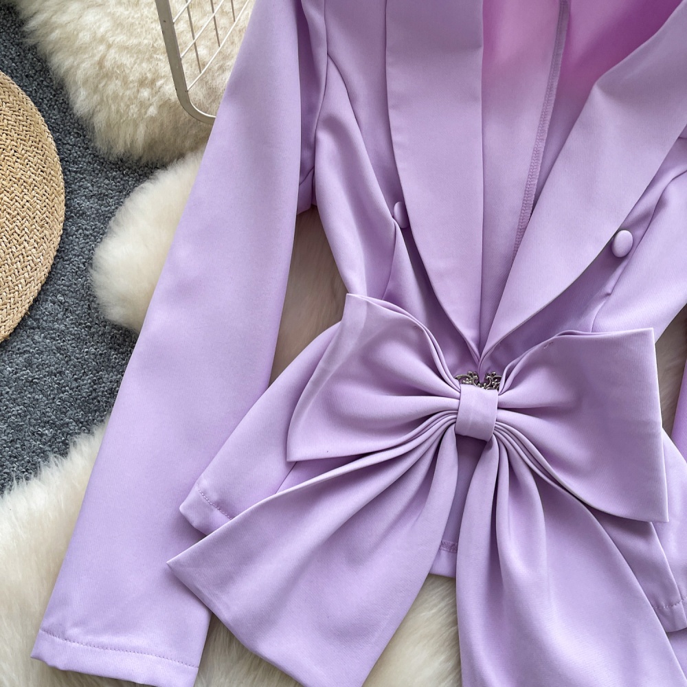 Fashion light coat long sleeve business suit for women