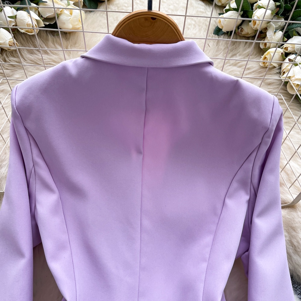 Fashion light coat long sleeve business suit for women