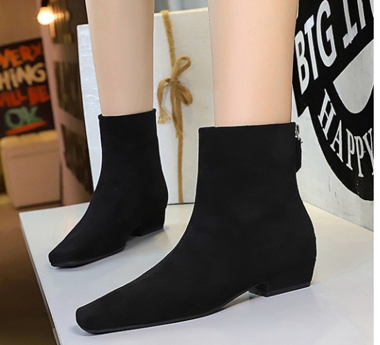 Retro fashion boots broadcloth short boots for women
