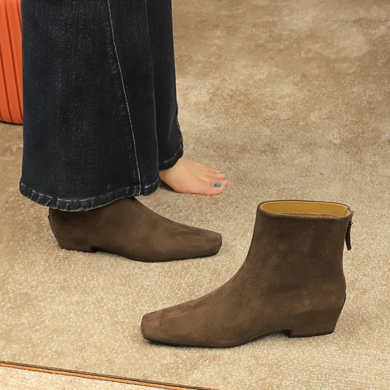 Retro fashion boots broadcloth short boots for women