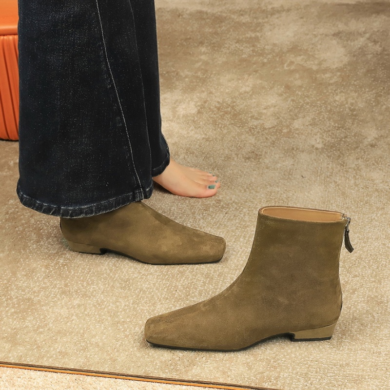 Retro fashion boots broadcloth short boots for women