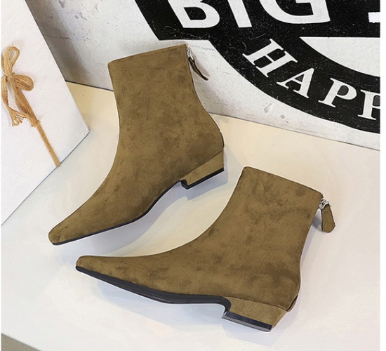 Retro fashion boots broadcloth short boots for women