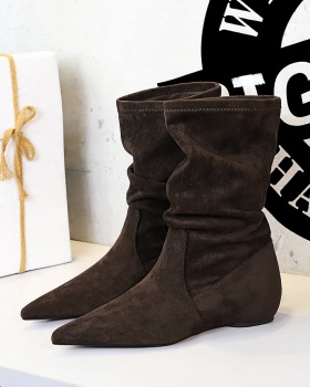 Pointed retro boots all-match ankle boots for women