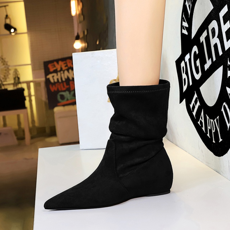 Pointed retro boots all-match ankle boots for women