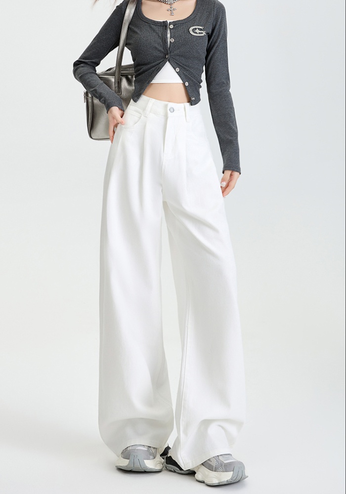Mopping long pants straight pants for women
