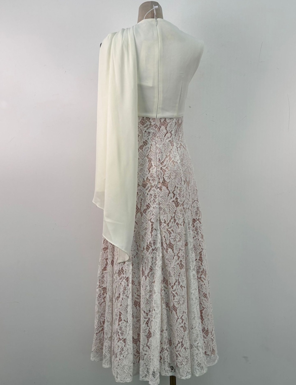 Lace temperament long dress sleeveless niche dress