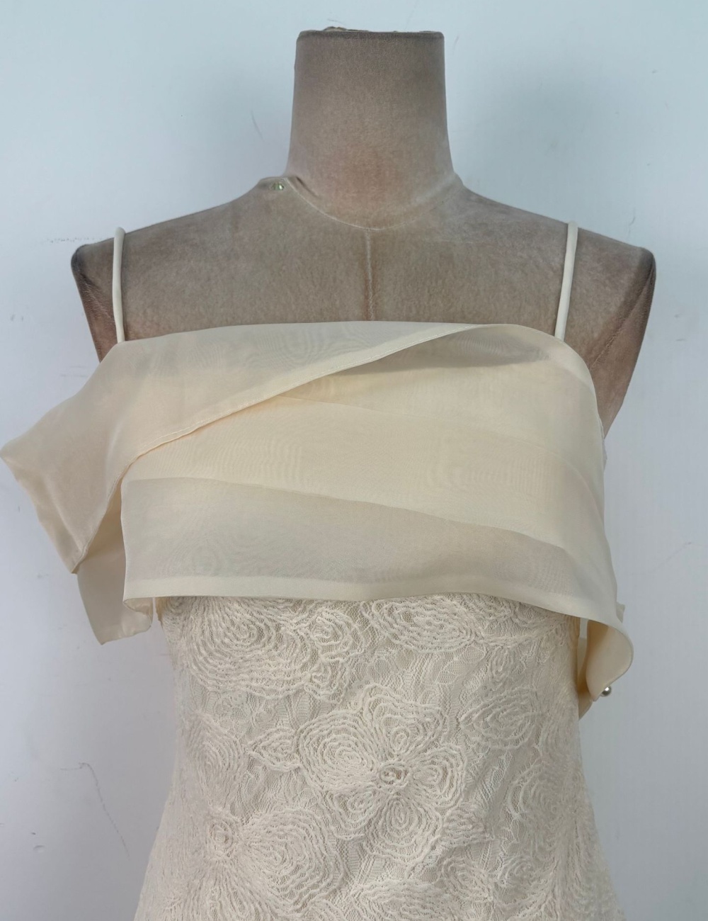 Light luxury pinched waist dress temperament lace long dress