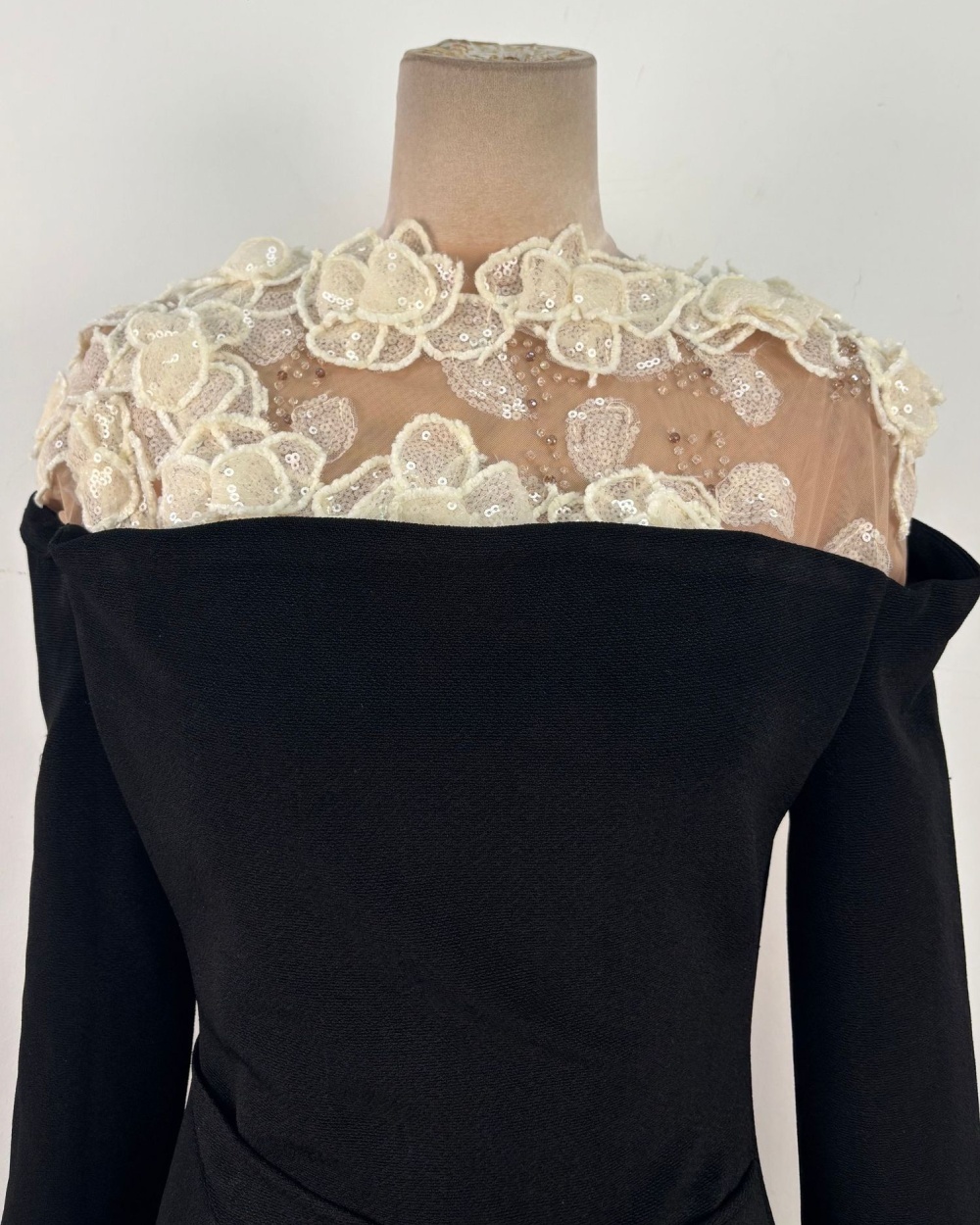 Flowers long dress pinched waist evening dress