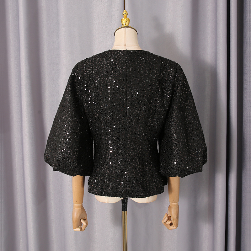 Long sleeve fashion loose ladies all-match autumn tops