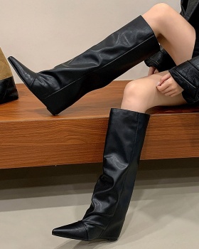 Autumn and winter all-match women's boots slim boots